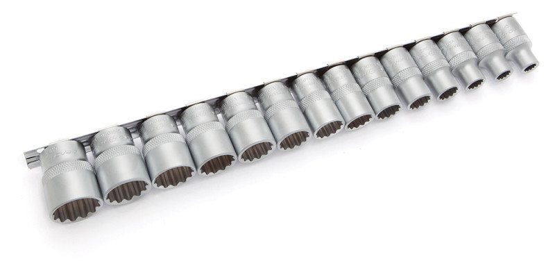 Набор головок двенадцатигранных 1/2", 14 штук