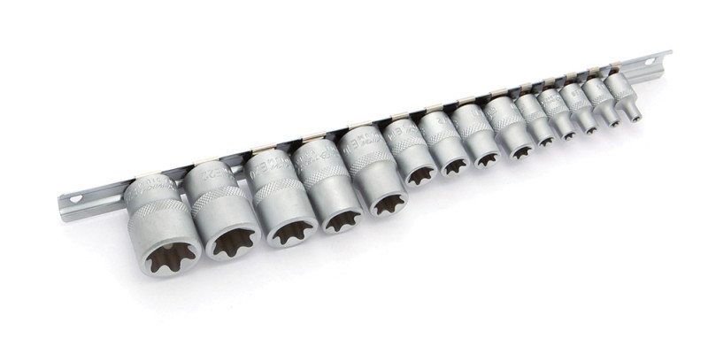 Набор головок TORX 14 предметов 1/4 3/8 1/2  20/10