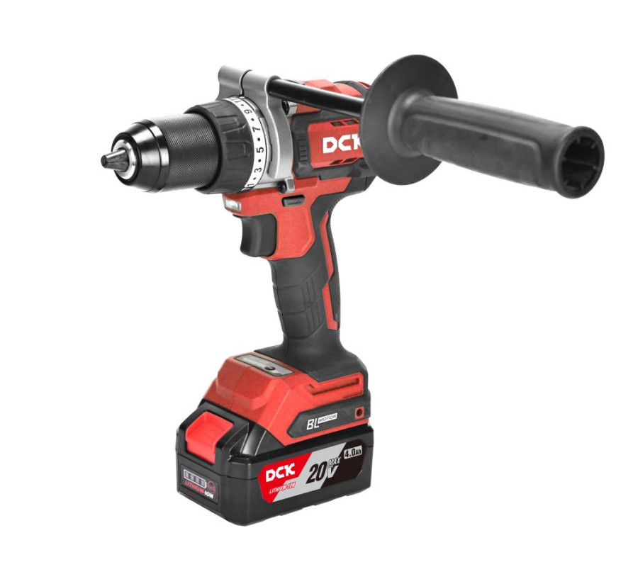Дрель-шуруповерт аккумуляторная ударная DCK KDJZ20160I 18В 2*5А/ч, 160нм кейс