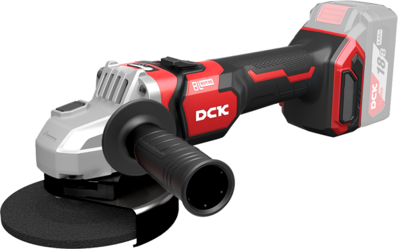 Шлифмашина угловая аккумуляторная DCK KDSM04-125 (без АКБ и ЗУ)