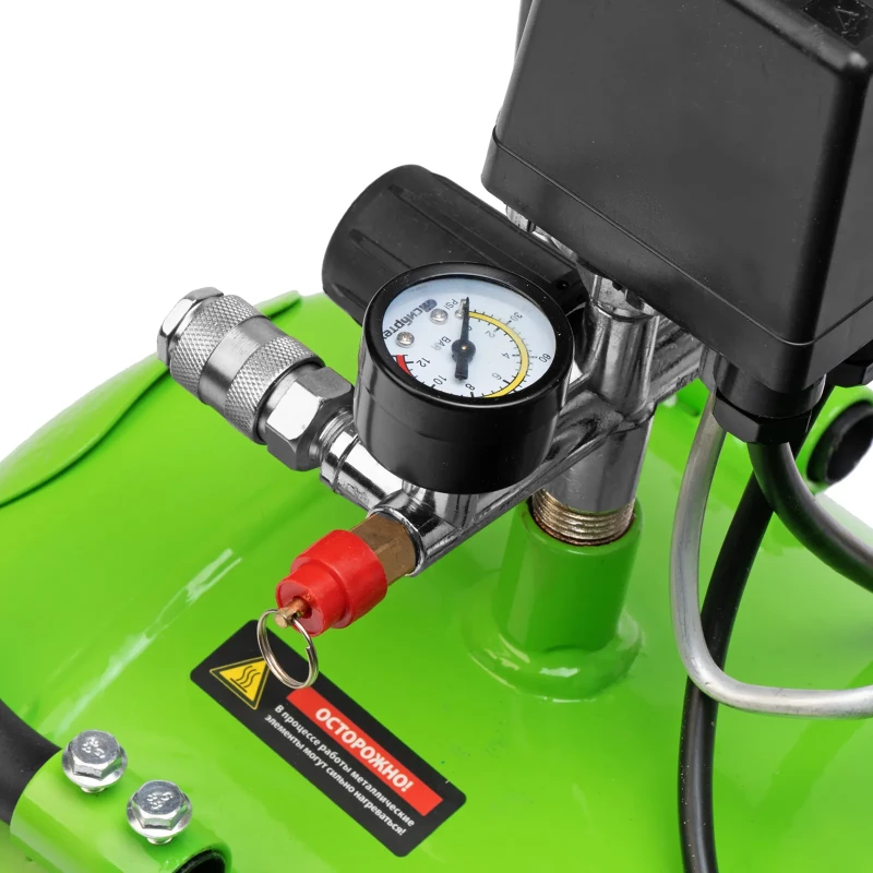 Компрессор воздушный КК-2200/100, 2,2 кВт, 350 л/мин, 100 л, прямой привод, масляный Сибртех