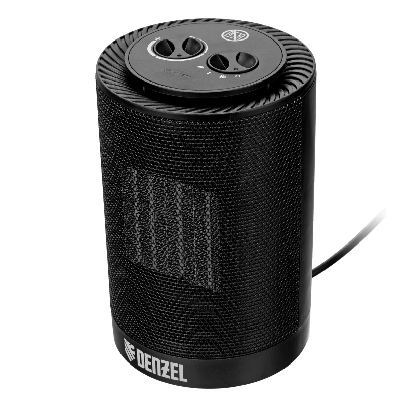 Тепловентилятор керамический DTFC-1200S, вращение, 3 реж., вент., нагрев 600/1200 Вт Denzel