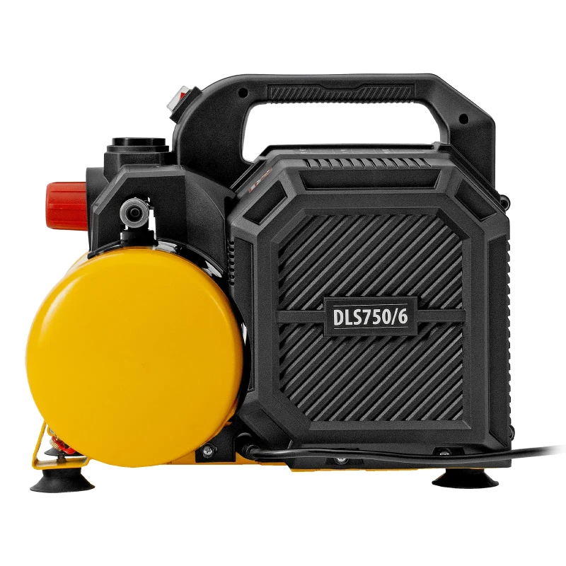 Компрессор DLS750/6 безмасляный малошумный 750 Вт, 140 л/мин,ресивер 6 л Denzel